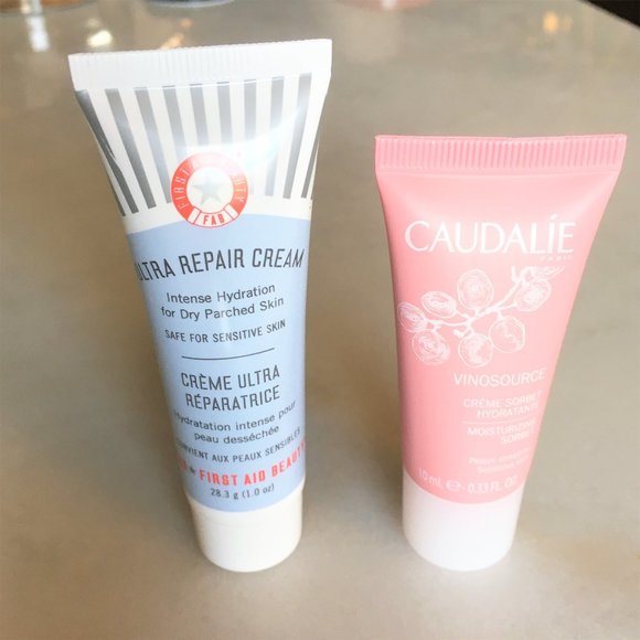3/$36 - New! First Aid Beauty ultra repair cream & Caudalie Vinosource bundle - Picture 1 of 1